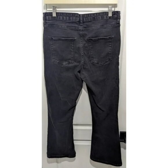 Zara | High Waisted Skinny Flare In Washed Black - Picture 4 of 9